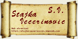 Stajka Večerinović vizit kartica